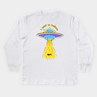 ufo Kids Long Sleeve T-Shirt